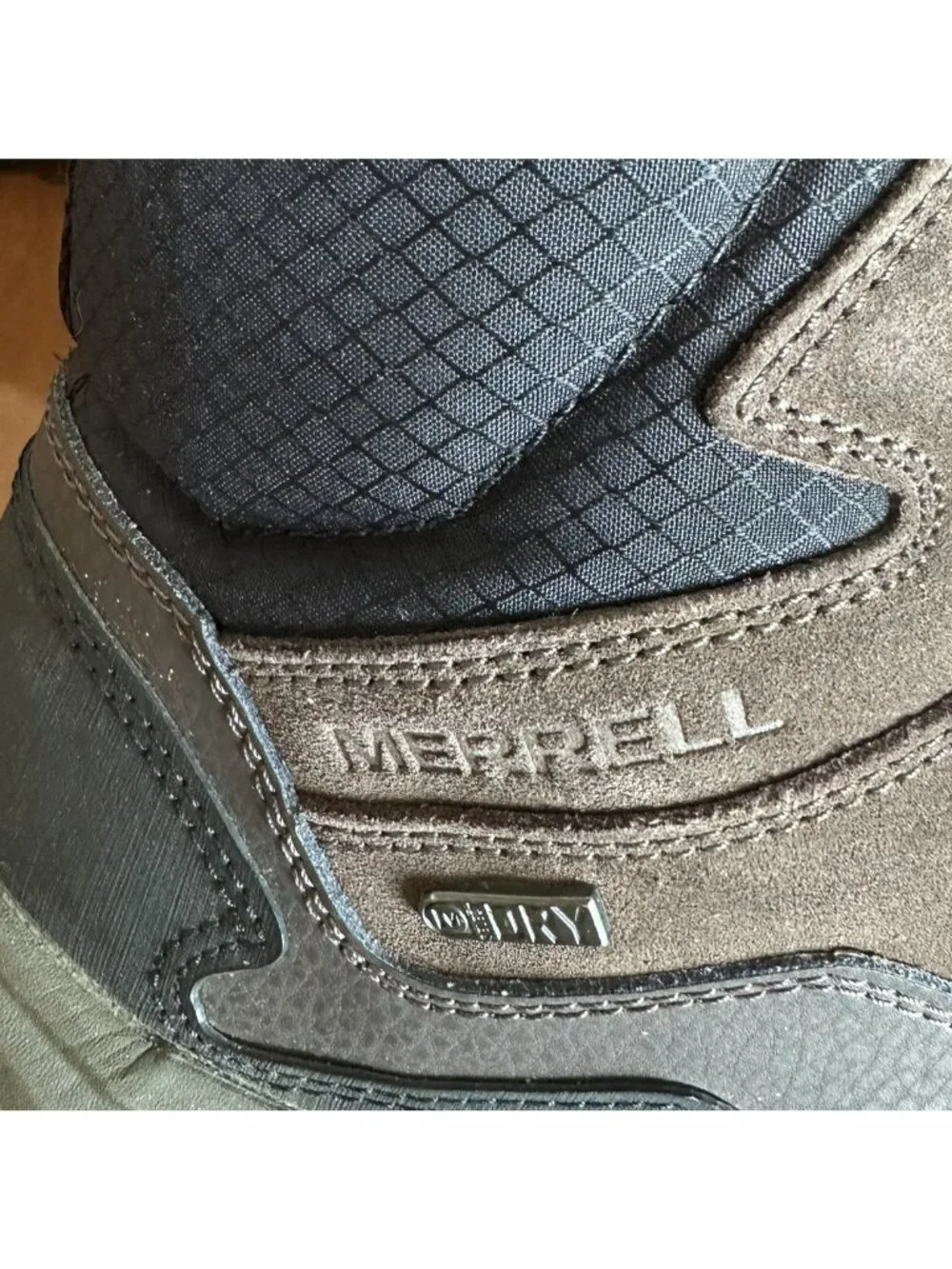 Merrell J32951 GORE-TEX Waterproof Mid Hiking Boots Brown Men's Size 10